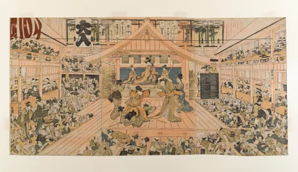 Interior View of the Kabuki Theater Kawarazaki-za